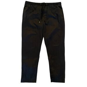 Tommy Hilfiger Men’s Pull-On Drawstring Chino Pants Navy Blue XL Preppy Casual